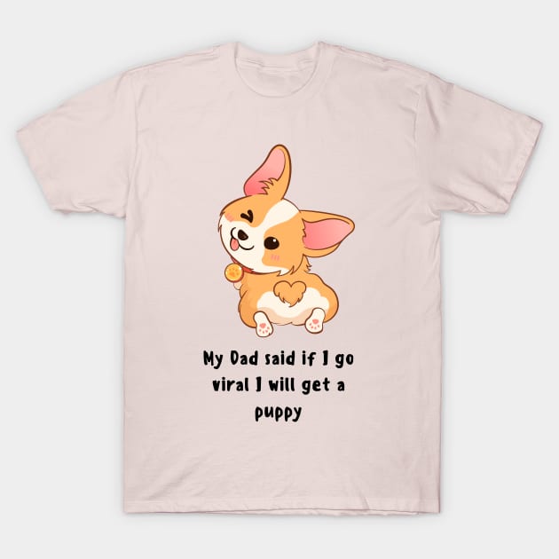 Puppy gift daughter dad dog gift ideas T-Shirt by fantastic-designs